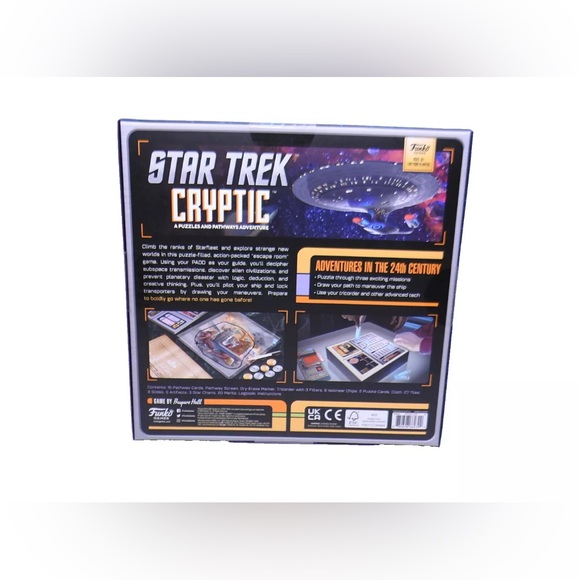 FUNKO Star Trek Cryptic Puzzle & Pathways Adventure 1 / More Players 10+ Yrs NEW - Picture 2 of 6